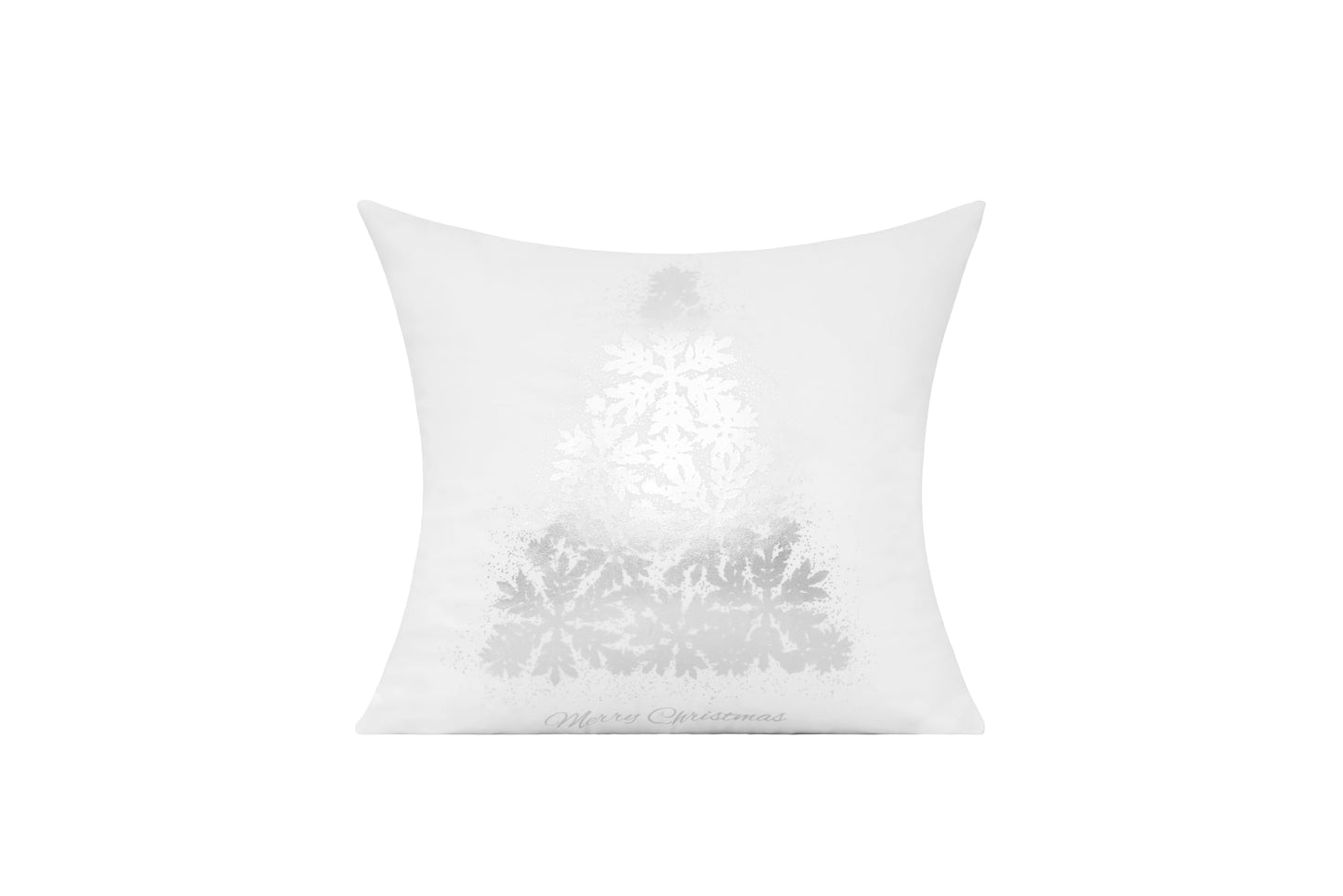 All Smiles White Gold Christmas Decorations Throw Pillow Covers 18X18 Set of 4 Winter Xmas Navidad Home Holiday Décor Velvet Cushion Cases for Sofa Tree Snowflake Reindeer