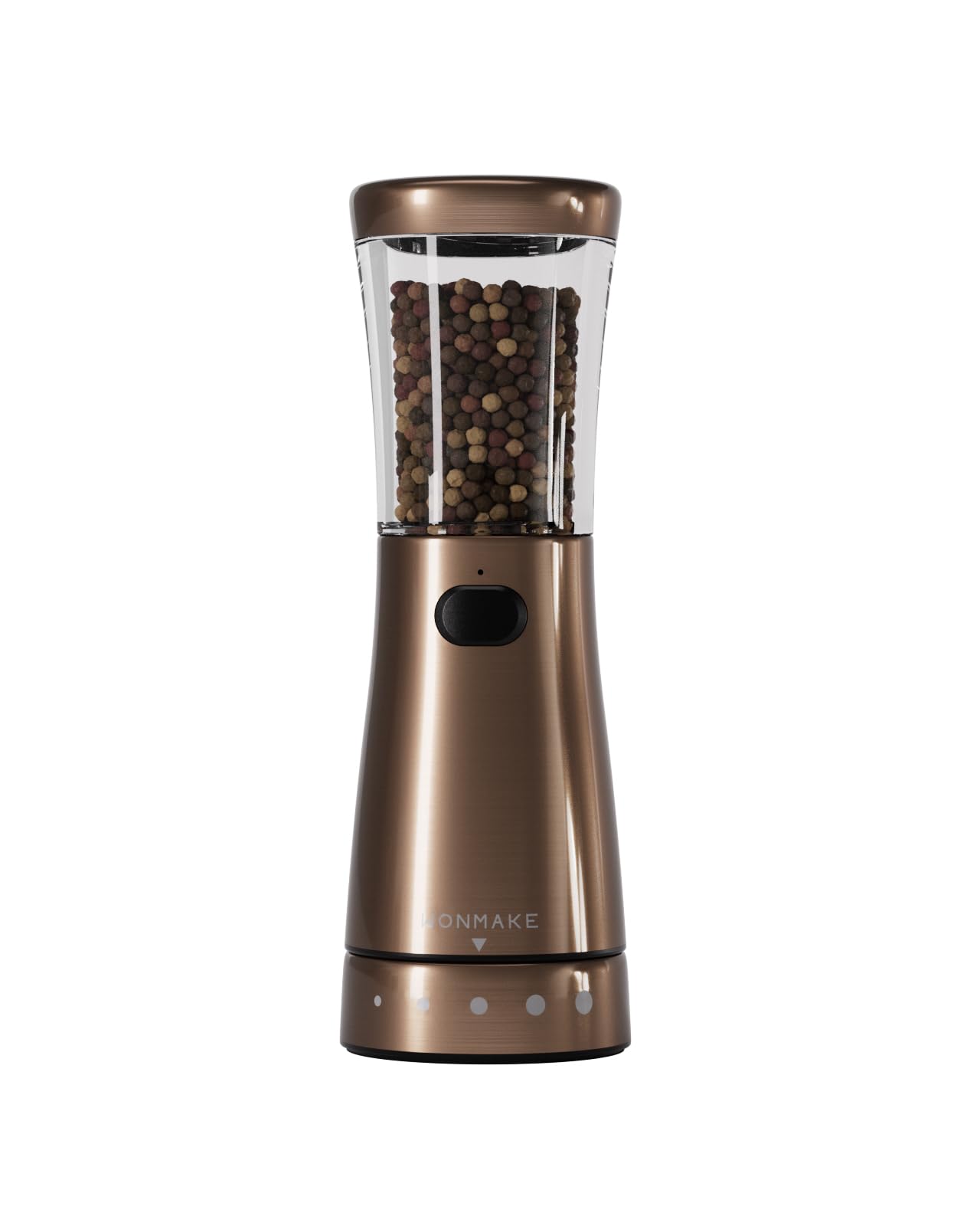 Electric Salt and Pepper Grinder Set with 4.5oz Large Capacity, Stainless Steel Rechargeable Salt and Pepper Grinder Set with 1.8" Wide Mouth, Adjustable Coarseness, Storage Base, Ideal Kitchen Gadget