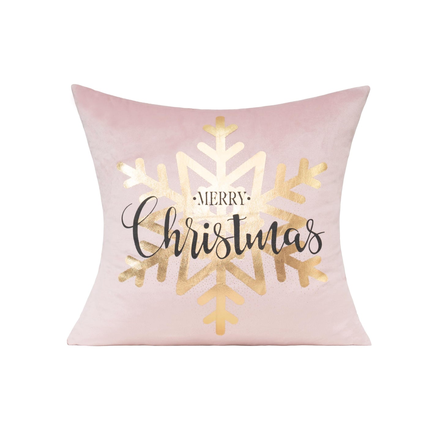 All Smiles White Gold Christmas Decorations Throw Pillow Covers 18X18 Set of 4 Winter Xmas Navidad Home Holiday Décor Velvet Cushion Cases for Sofa Tree Snowflake Reindeer