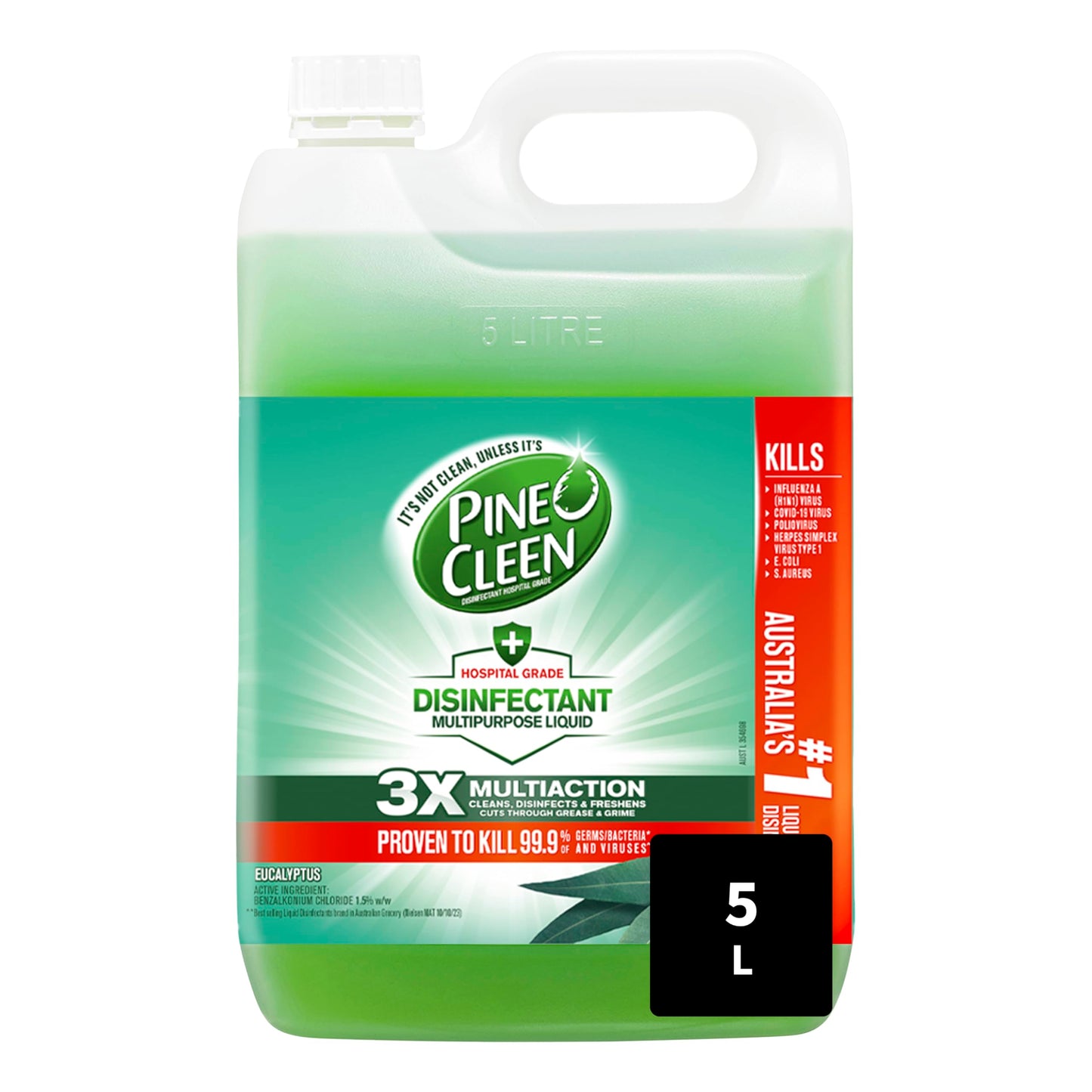 Pine O Cleen Disinfectant Multipurpose Liquid Eucalyptus 5L