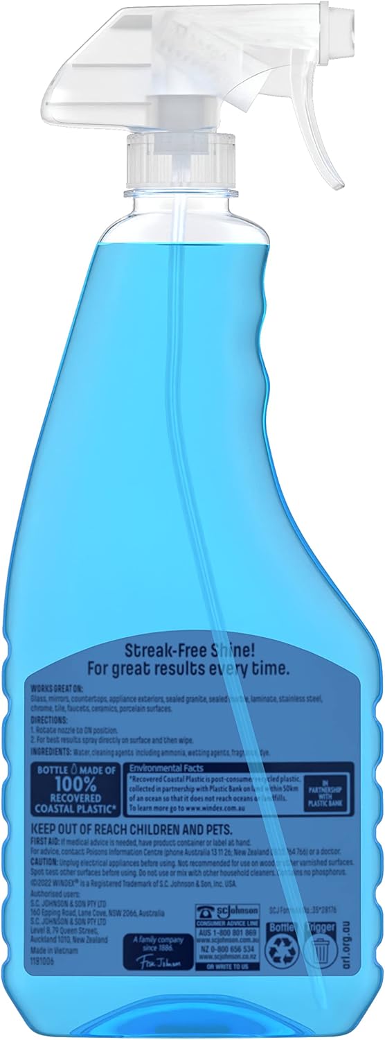 Windex Glass and Window Cleaner, Original, 500 ml