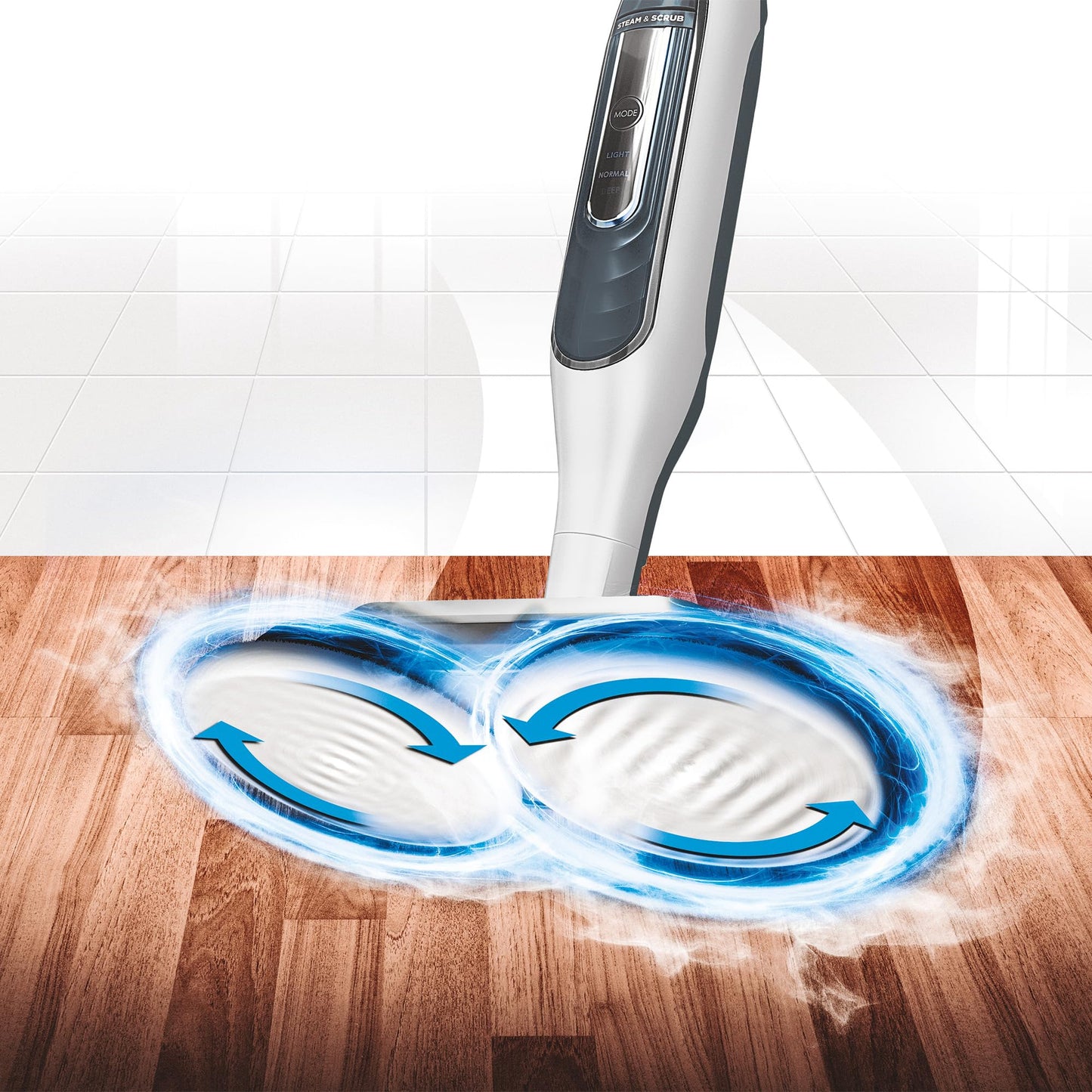 Shark Steam & Scrub Mop, S7001ANZ, White