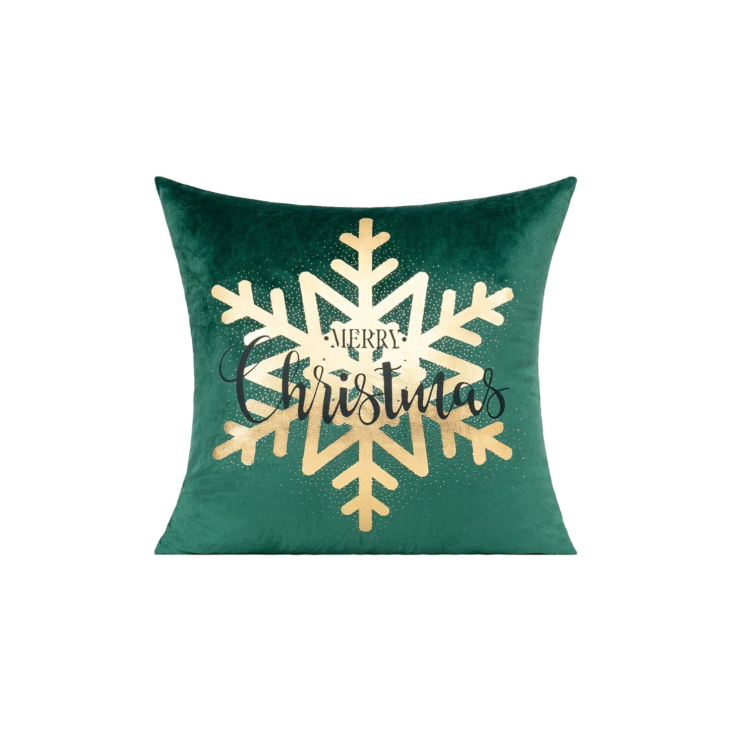 All Smiles White Gold Christmas Decorations Throw Pillow Covers 18X18 Set of 4 Winter Xmas Navidad Home Holiday Décor Velvet Cushion Cases for Sofa Tree Snowflake Reindeer