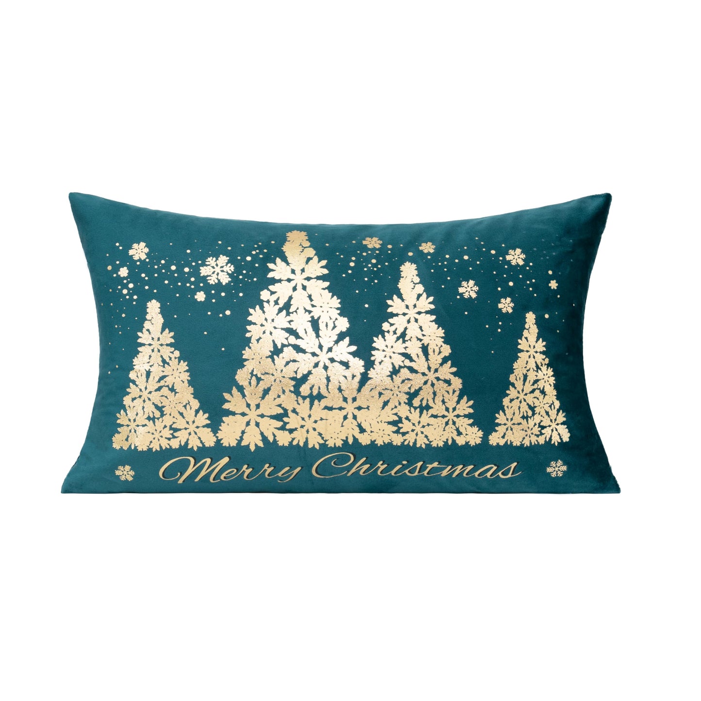 All Smiles White Gold Christmas Decorations Throw Pillow Covers 18X18 Set of 4 Winter Xmas Navidad Home Holiday Décor Velvet Cushion Cases for Sofa Tree Snowflake Reindeer